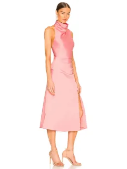 Misha Robbia Satin Dress Pink Size 8 for rent on The Volte - image 1