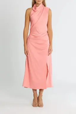 Misha Robbia Satin Dress Pink Size 8 for rent on The Volte - image 7