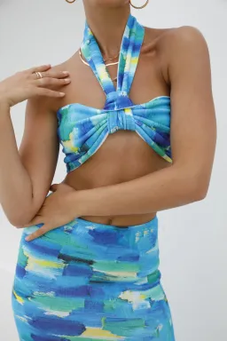 Asta Resort Carmen Top and Skirt Set Ocean Size 6 for rent on The Volte - image 3