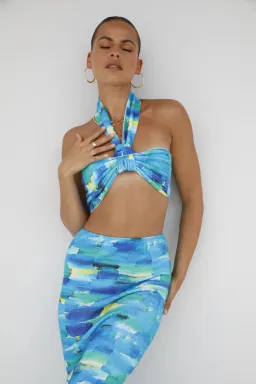 Asta Resort Carmen Top and Skirt Set Ocean Size 6 for rent on The Volte - image 5