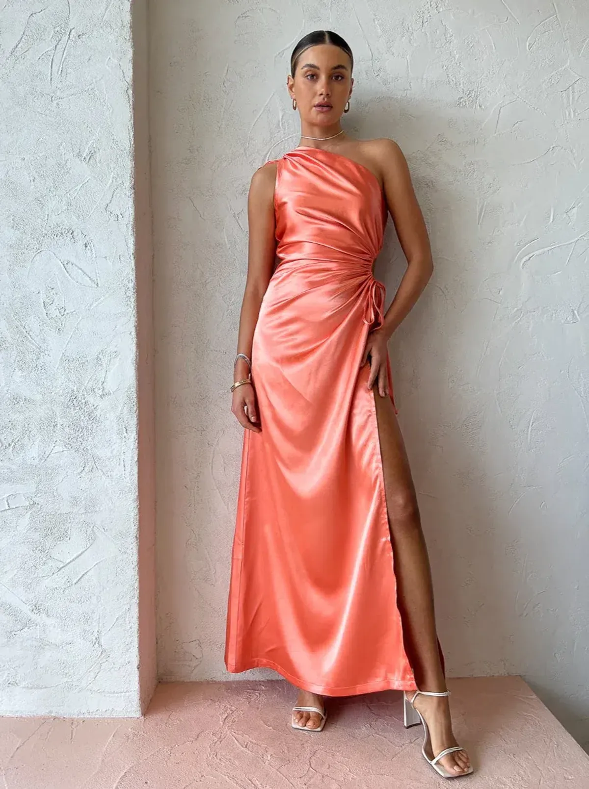 Sonya Moda Nour Maxi Dress Peach Size 10 - Image 1