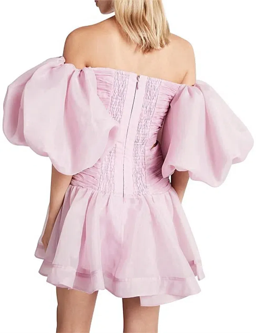 Aje Myriad Cut Out Mini Dress in Lilac Size 4 for rent on The Volte - main image