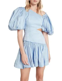 Aje Chateau Cut Out Mini Dress in Sky Blue Size 8 for rent on The Volte - image 2