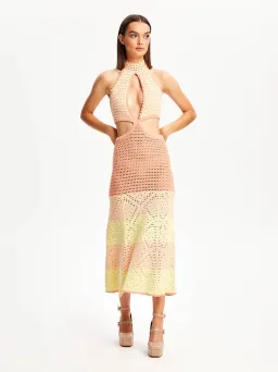 Alice McCall Tea Rose Salty Kisses Midi Dress Pink Print Size 10 for rent on The Volte - image 2