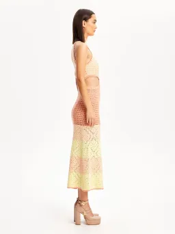 Alice McCall Tea Rose Salty Kisses Midi Dress Pink Print Size 10 for rent on The Volte - image 3
