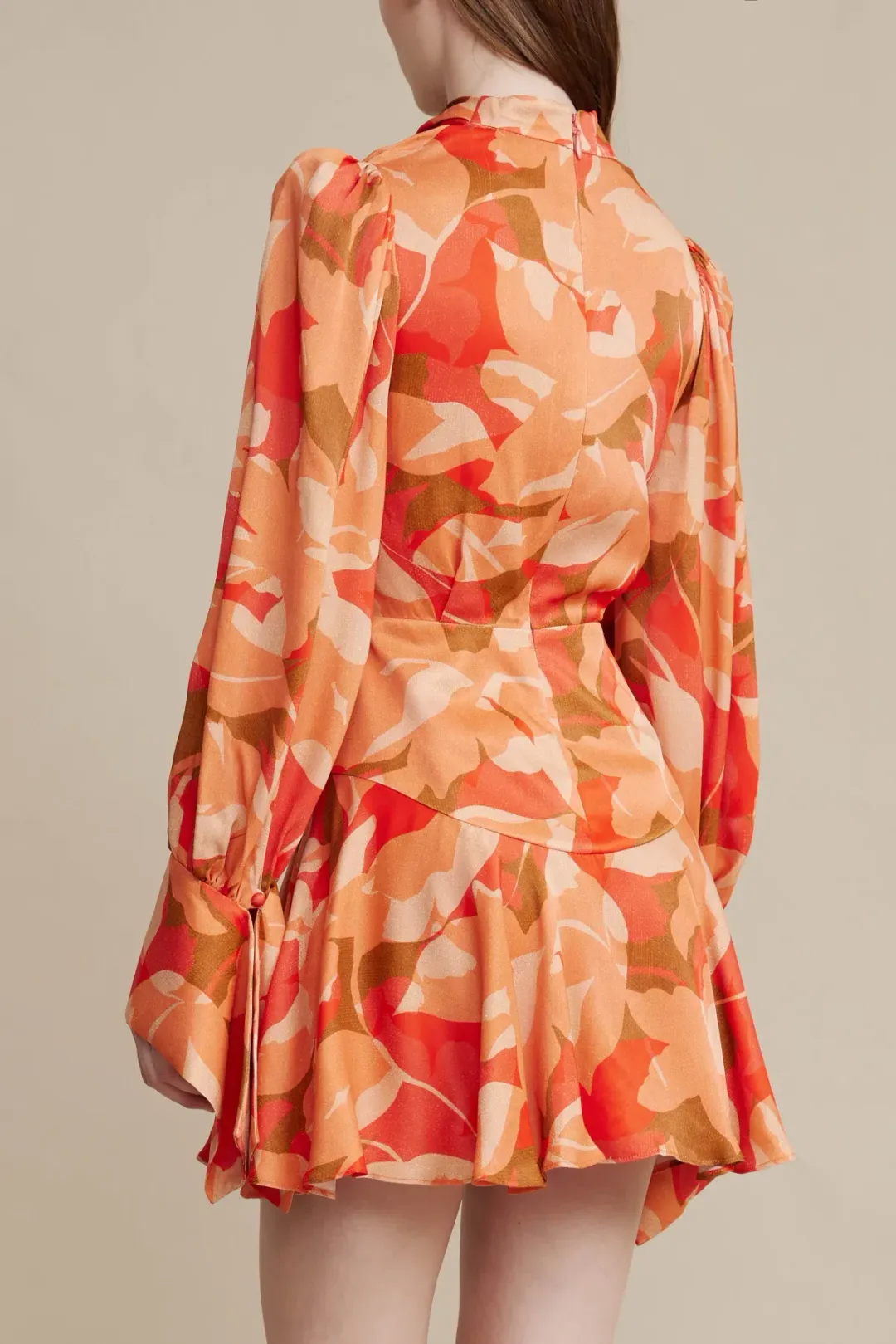 Acler Dunleer Dress Amber Bloom Size 10 for rent on The Volte - main image