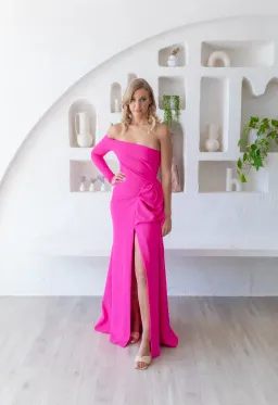 Meraki Knox Drape Gown Pink Size 8 for rent on The Volte - image 1