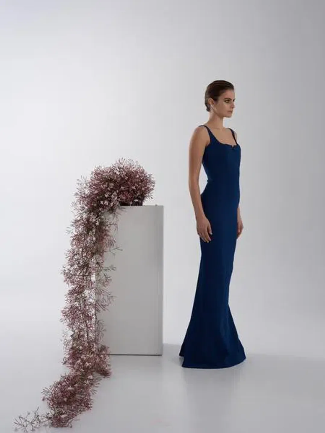 Rachel Gilbert Anneke Gown Navy Size AU 8 for rent on The Volte - main image