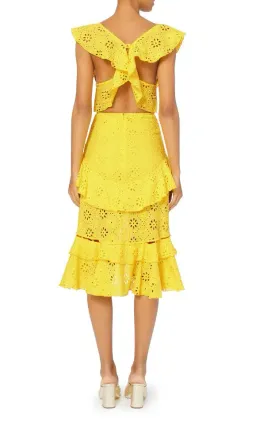 Alice McCall Clair De Lune Dress in Lemon Daisy Size 10 for rent on The Volte - image 2