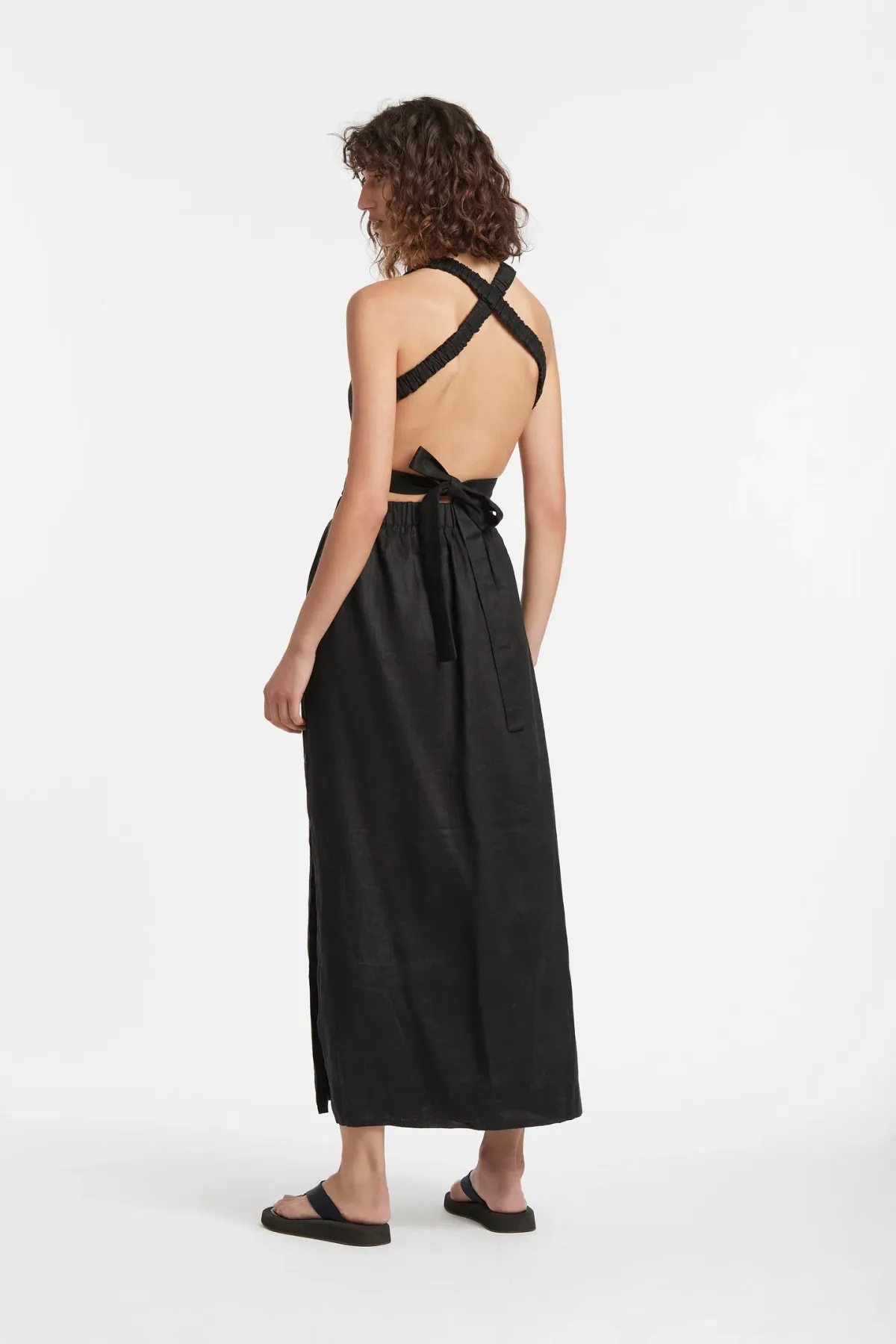 Sir The Label Franc Cross Back Gown Black Size 0 / AU 6 - Image 4