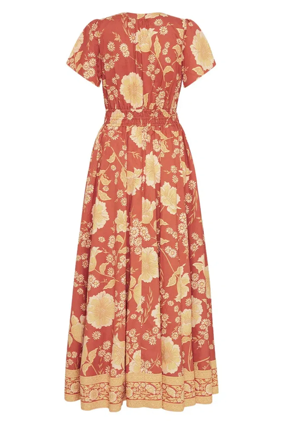 Spell & The Gypsy Sloane Gown in Ochre Size Medium for rent on The Volte - main image