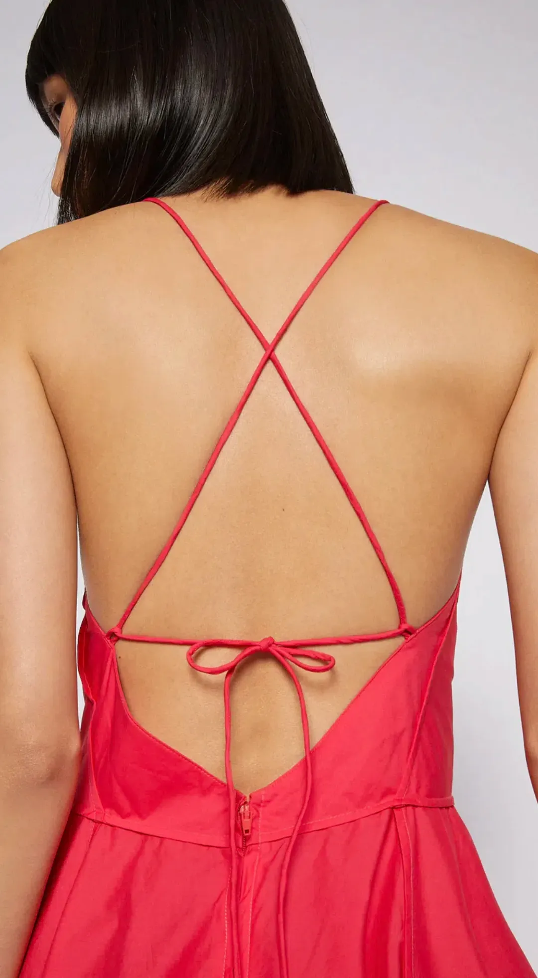 Scanlan Theodore Parachute Cotton Strappy Dress Fuchsia Pink Size AU 12 for rent on The Volte - main image