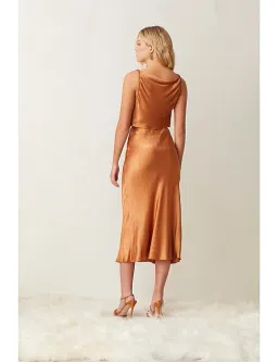 Bec & Bridge Lani Top & Skirt Set Caramel Size 10 for rent on The Volte - image 2