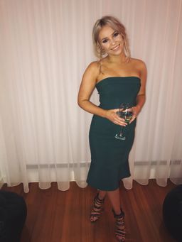 Kookai Mantra Dress Deep Green Size 10 for rent on The Volte - image 3