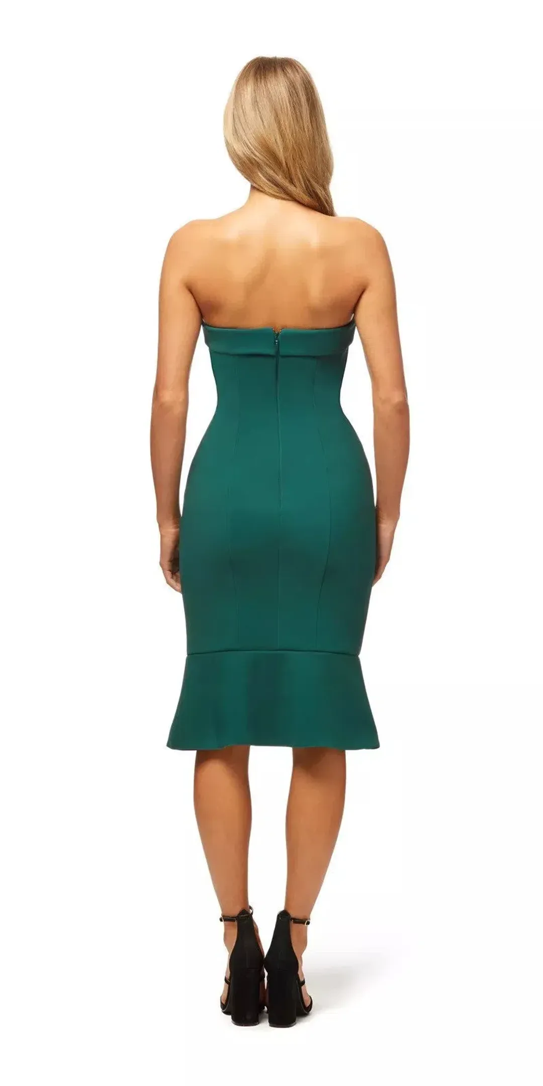 Kookai Mantra Dress Deep Green Size 10 for rent on The Volte - main image
