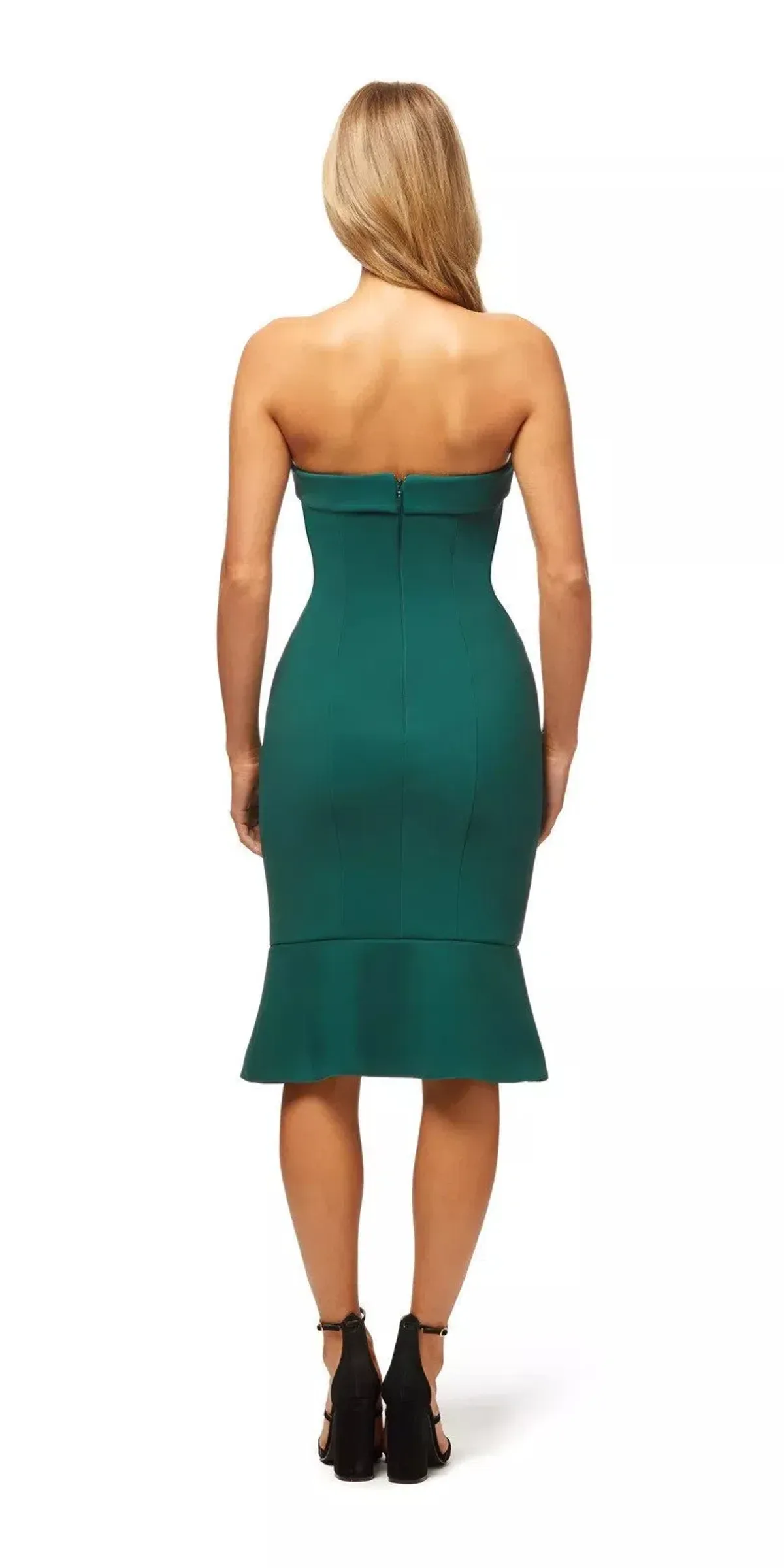 Kookai Mantra Dress Deep Green Size 10 - Image 2