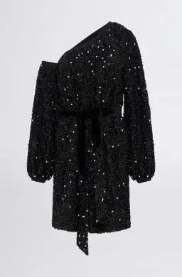 Sheike Empire Sequin Dress Black Size 6 for rent on The Volte - image 5