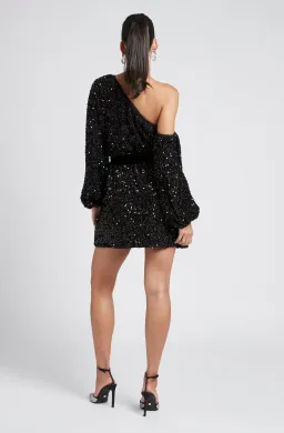 Sheike Empire Sequin Dress Black Size 6 for rent on The Volte - image 3