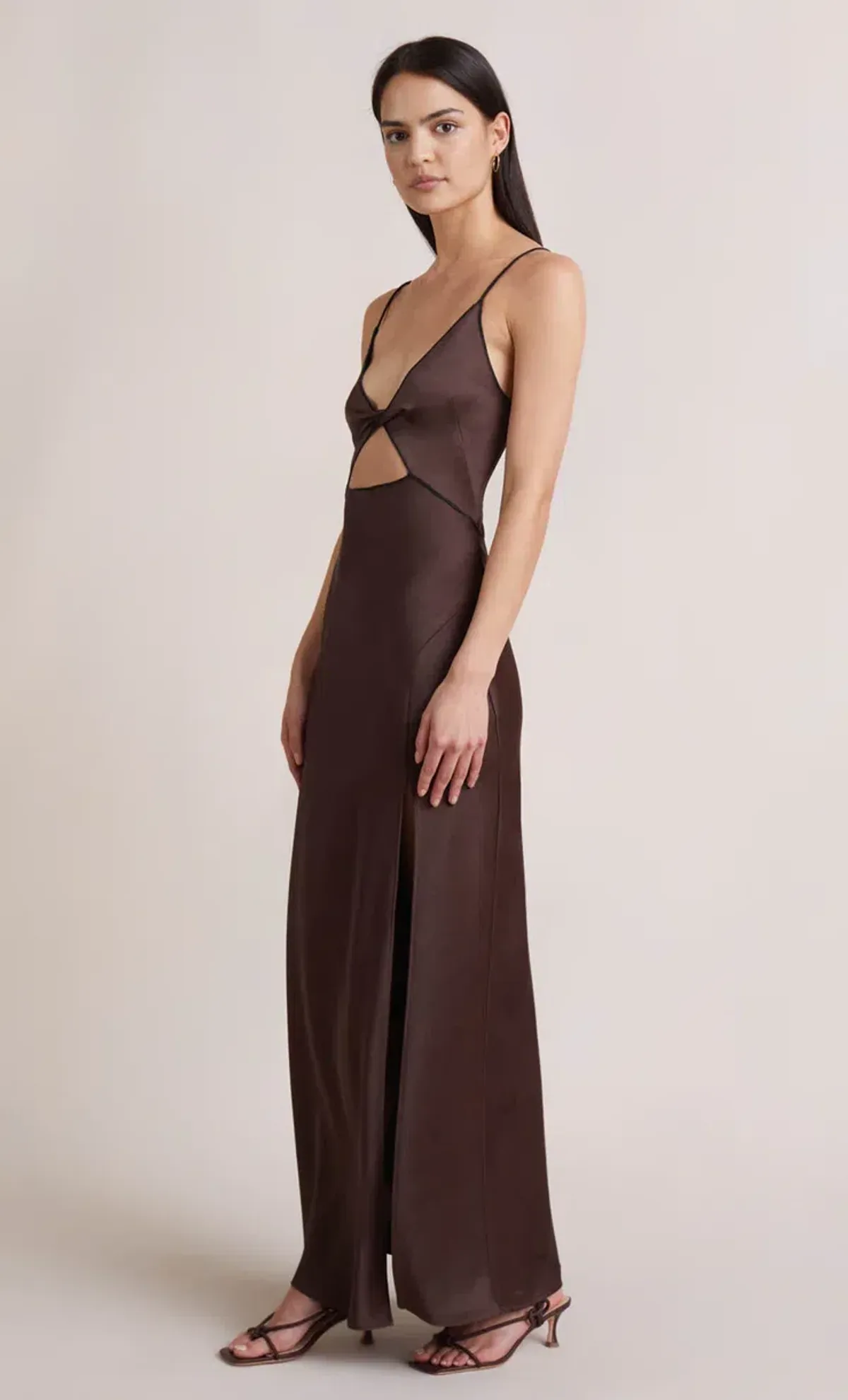 Bec & Bridge Hazel Maxi Dress in Chocolate Brown Size 12 - Image 2