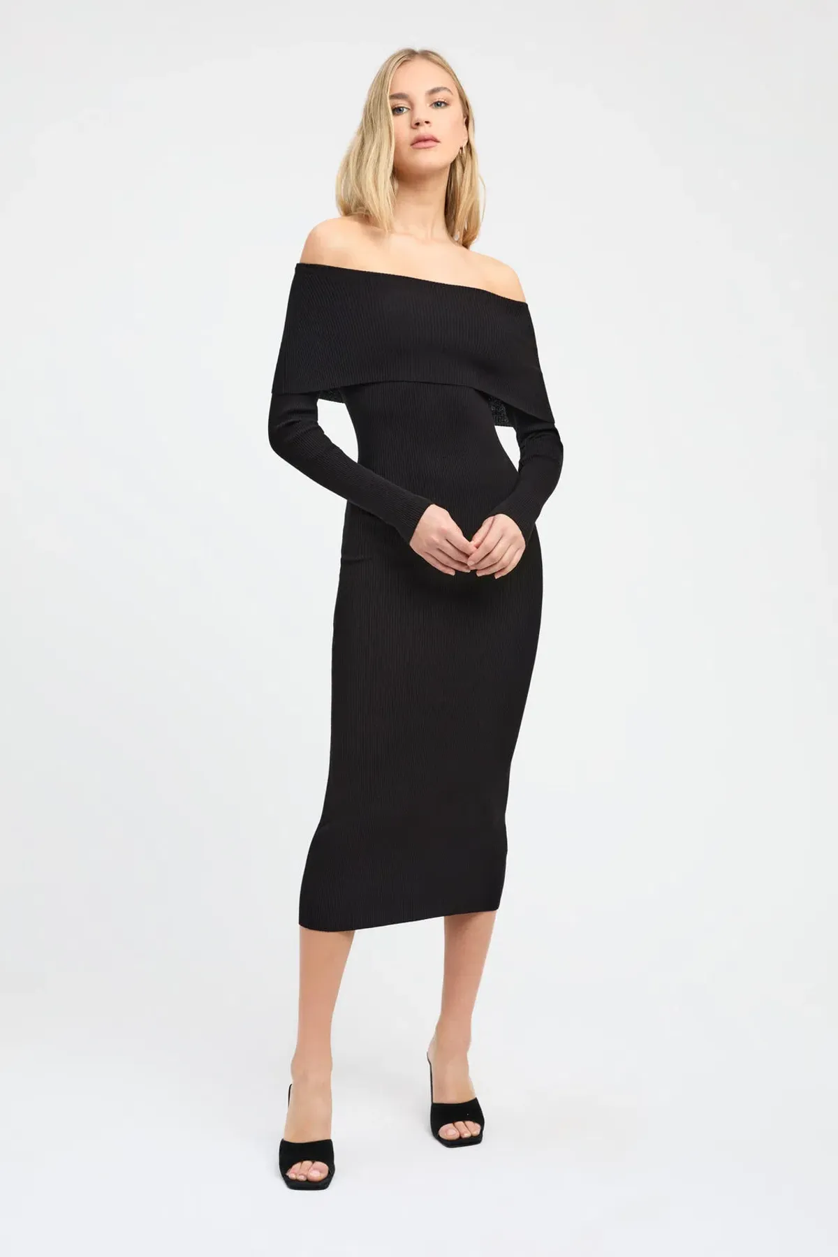 Kookai Lola Fold-Down Midi Dress Size 2/AU 12 for rent on The Volte - main image