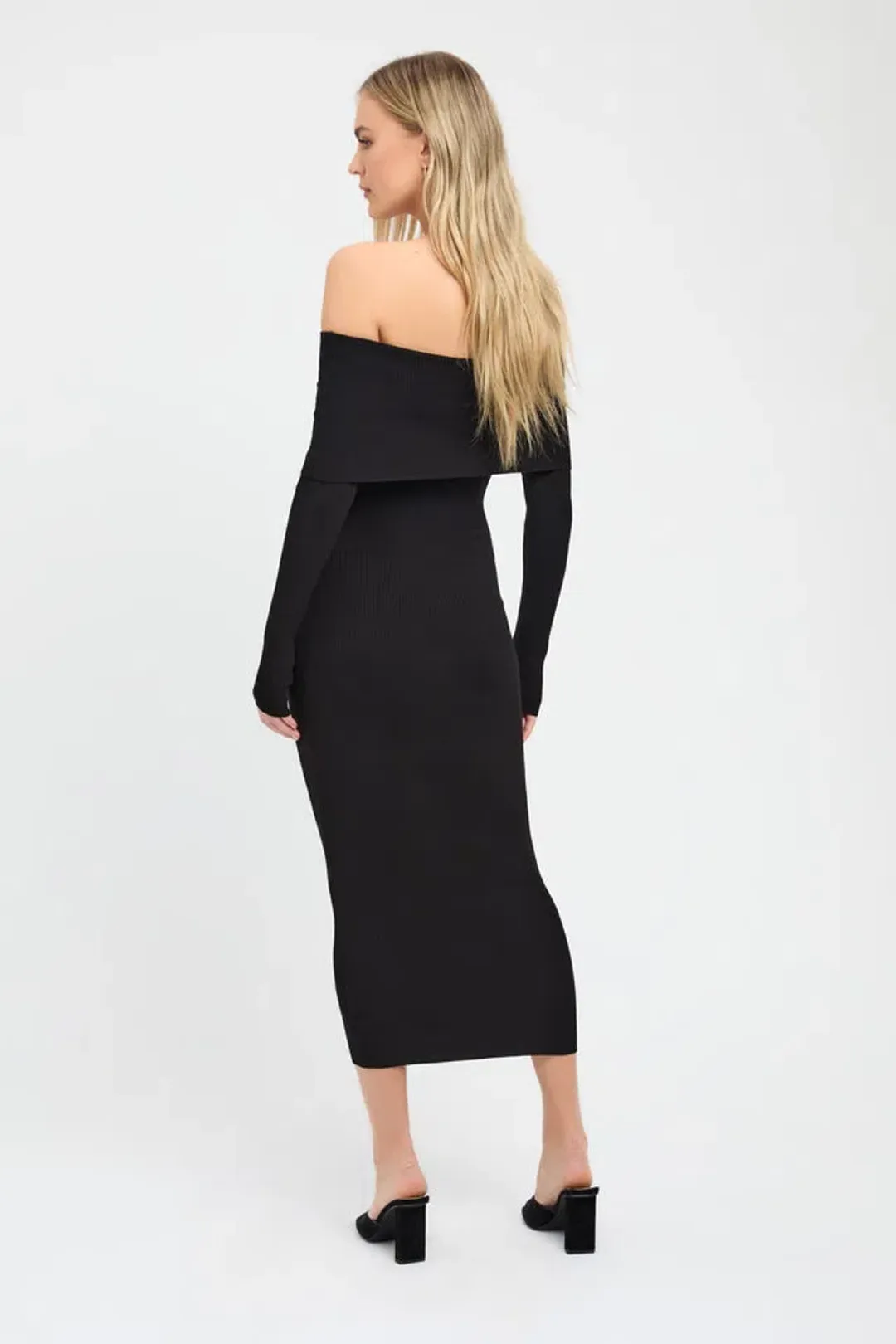 Kookai Lola Fold-Down Midi Dress Size 2/AU 12 for rent on The Volte - main image