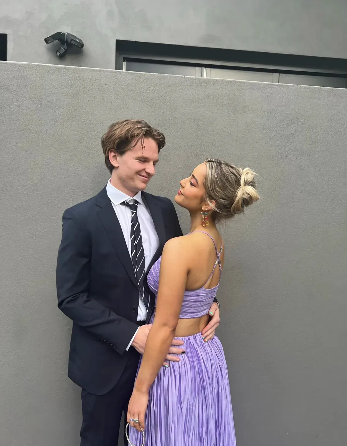 Jonathan Simkhai Marli Pleated Gown Lavender Size 6 - Image 8