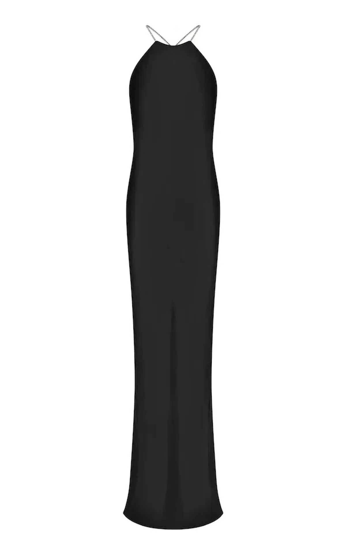 Michael Lo Sordo Charlie Bias Halter Dress Black Size 6 - Image 3