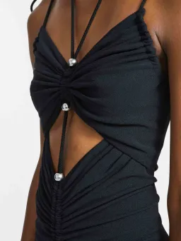 Dion Lee Gathered Butterfly Dress Black Size 8 for rent on The Volte - image 2