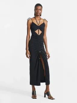 Dion Lee Gathered Butterfly Dress Black Size 8 for rent on The Volte - image 1