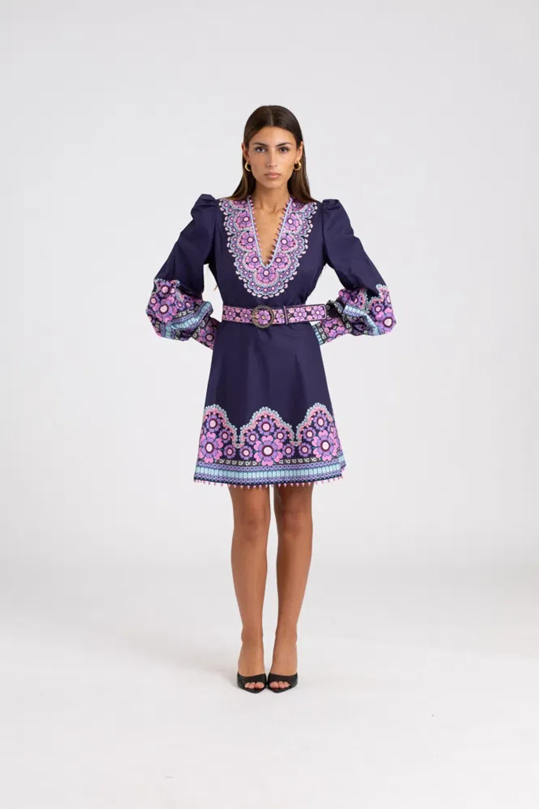 Zimmermann Celestial Beaded Mini Dress Gemini Daisy Size 1 / Au 10 for rent on The Volte - main image