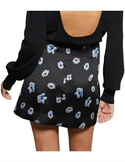 Bec & Bridge Daisy Mini Skirt Black/Print Size 10 for rent on The Volte - image 2