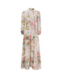 Zimmermann Heathers Plunge Long Maxi Dress Garden Floral Size 2 / AU 12 for rent on The Volte - image 6
