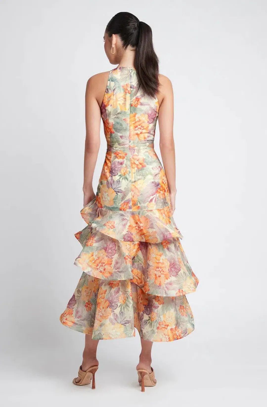 Sheike Imperial Floral Midi Dress Print Size 8 for rent on The Volte - main image