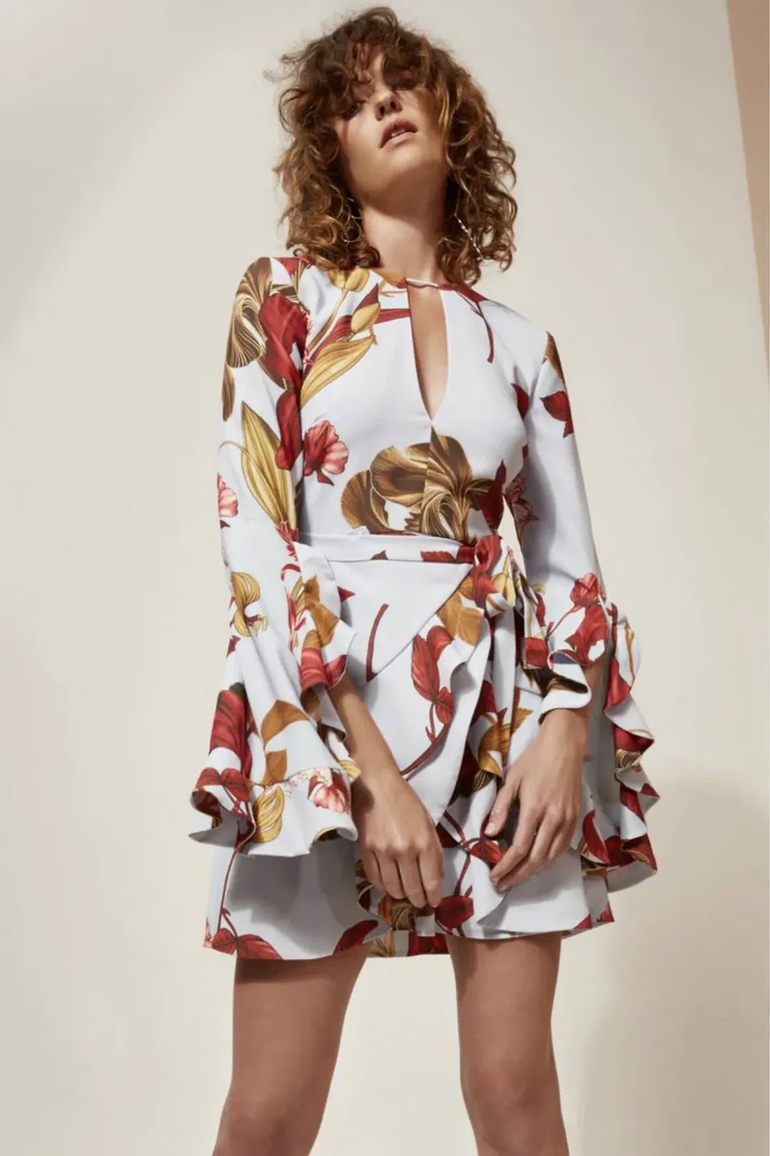 C/MEO Collective Gossamer Long Sleeve Dress Print Size M / Au 10 for rent on The Volte - main image