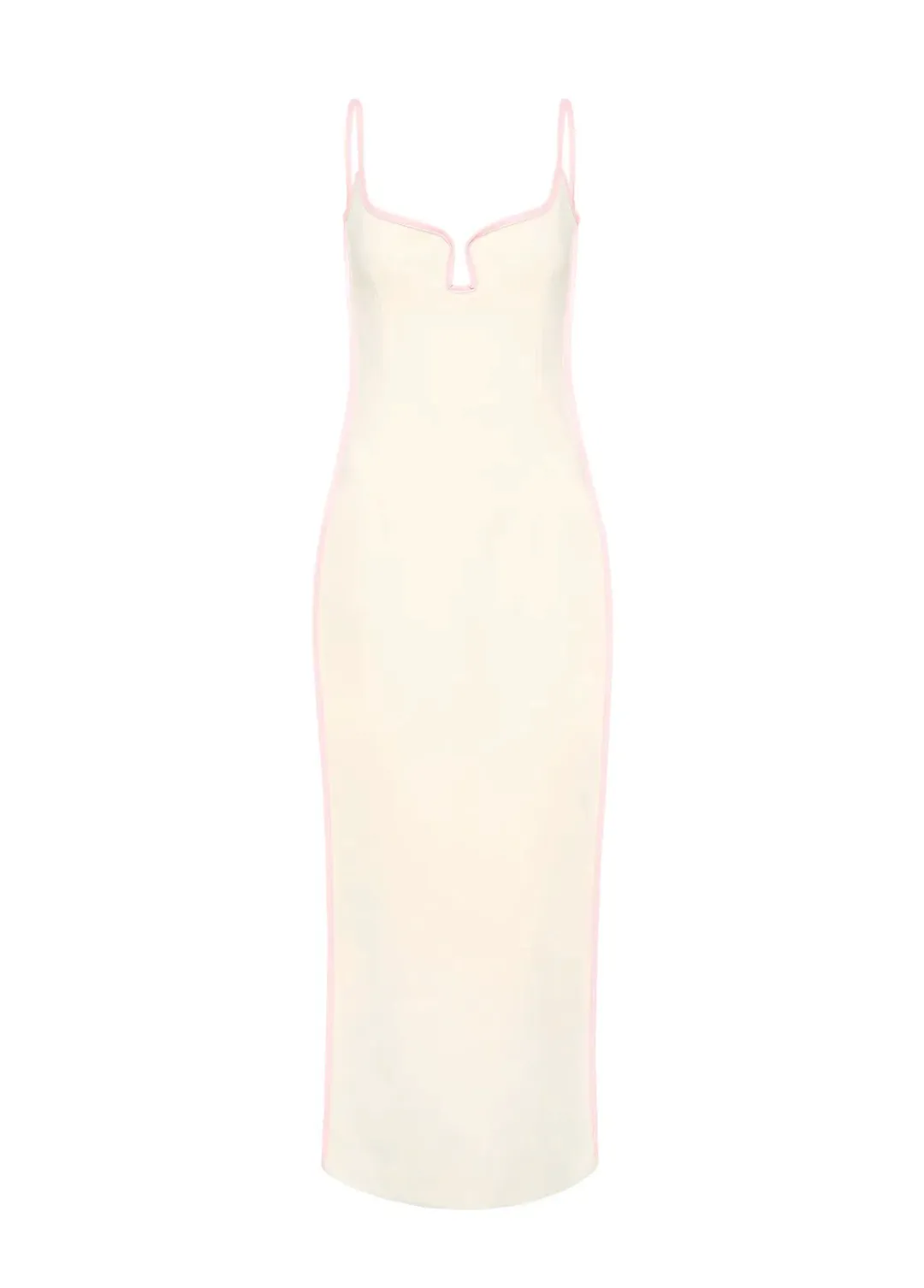 Paris Georgia Marlo Dress Cream With Bubblegum Pink Size 6 for rent on The Volte - main image
