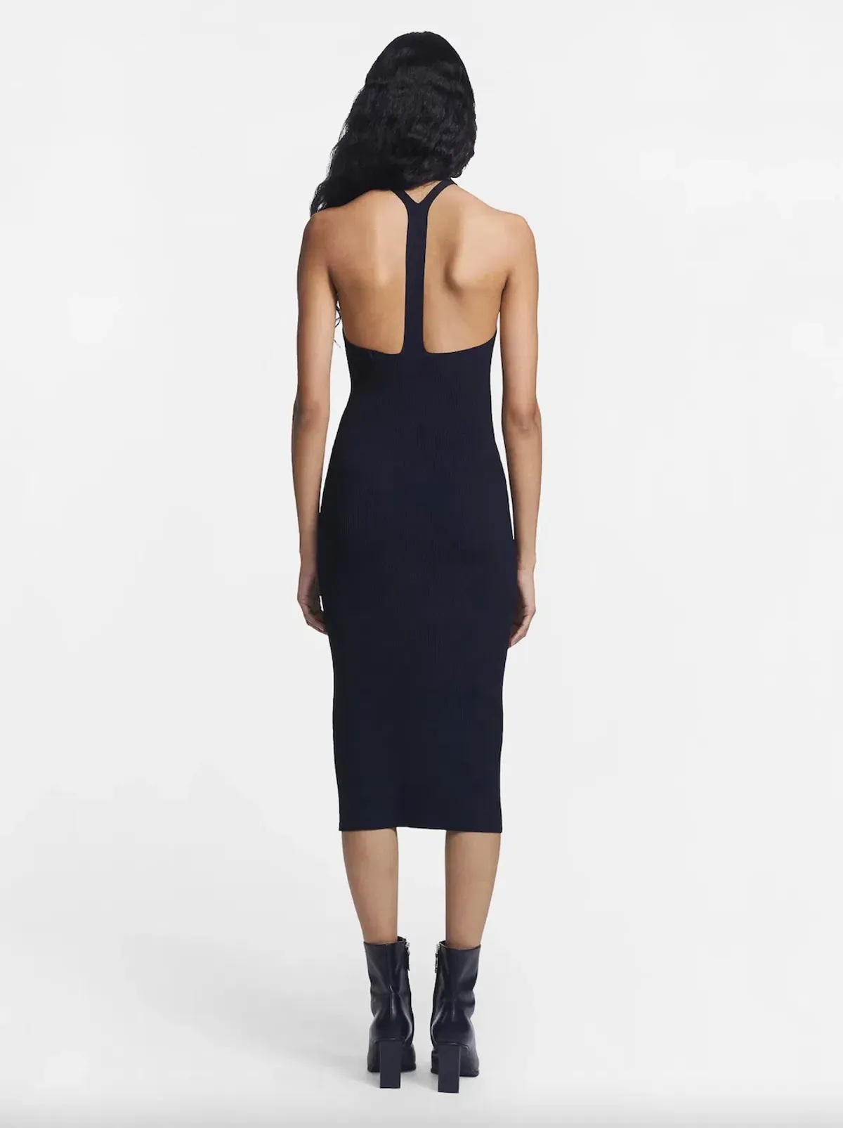 Dion Lee Lustrate Fork Dress Black Size S/ Au 8 - Image 3