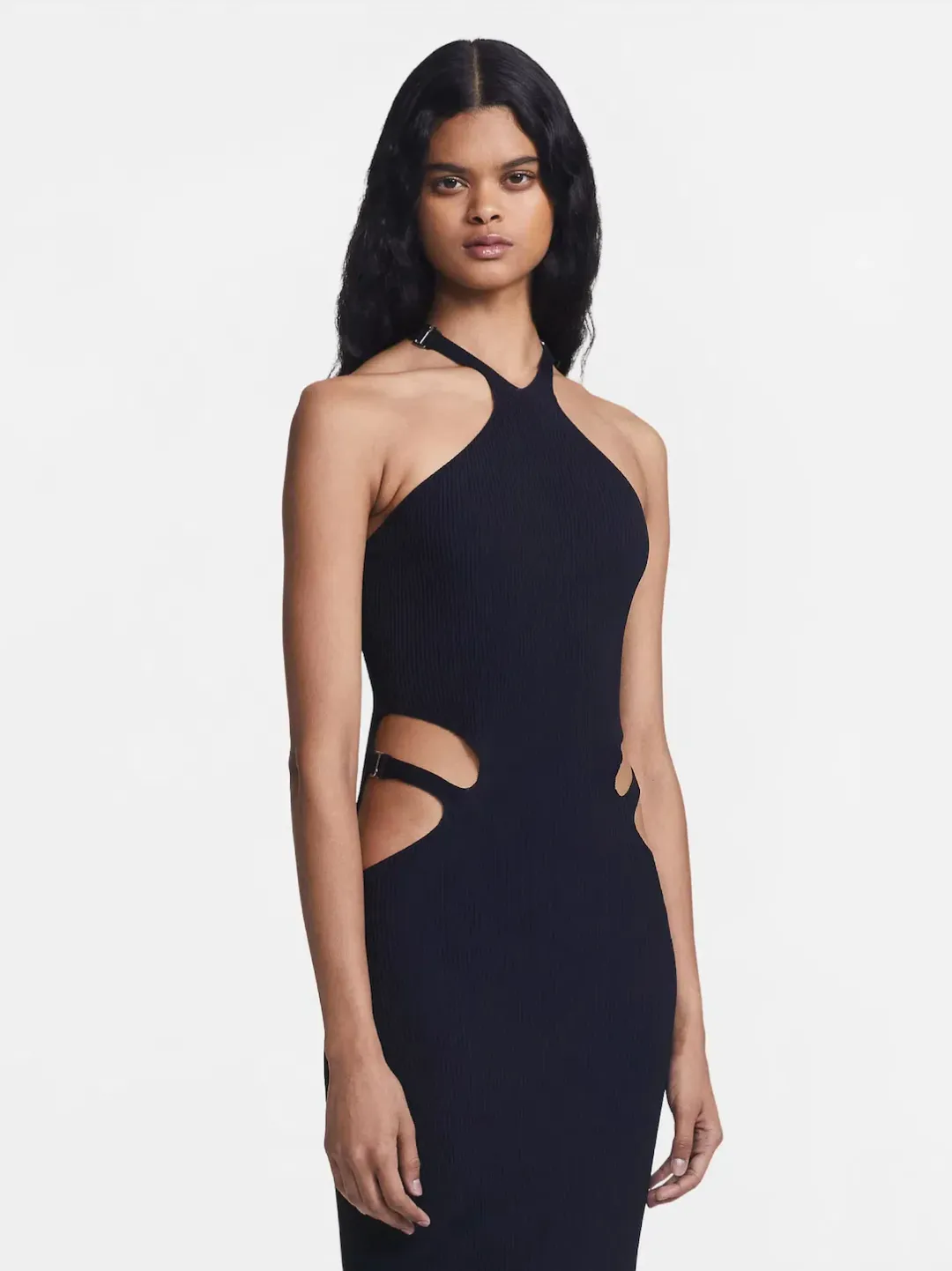 Dion Lee Lustrate Fork Dress Black Size S/ Au 8 for rent on The Volte - main image