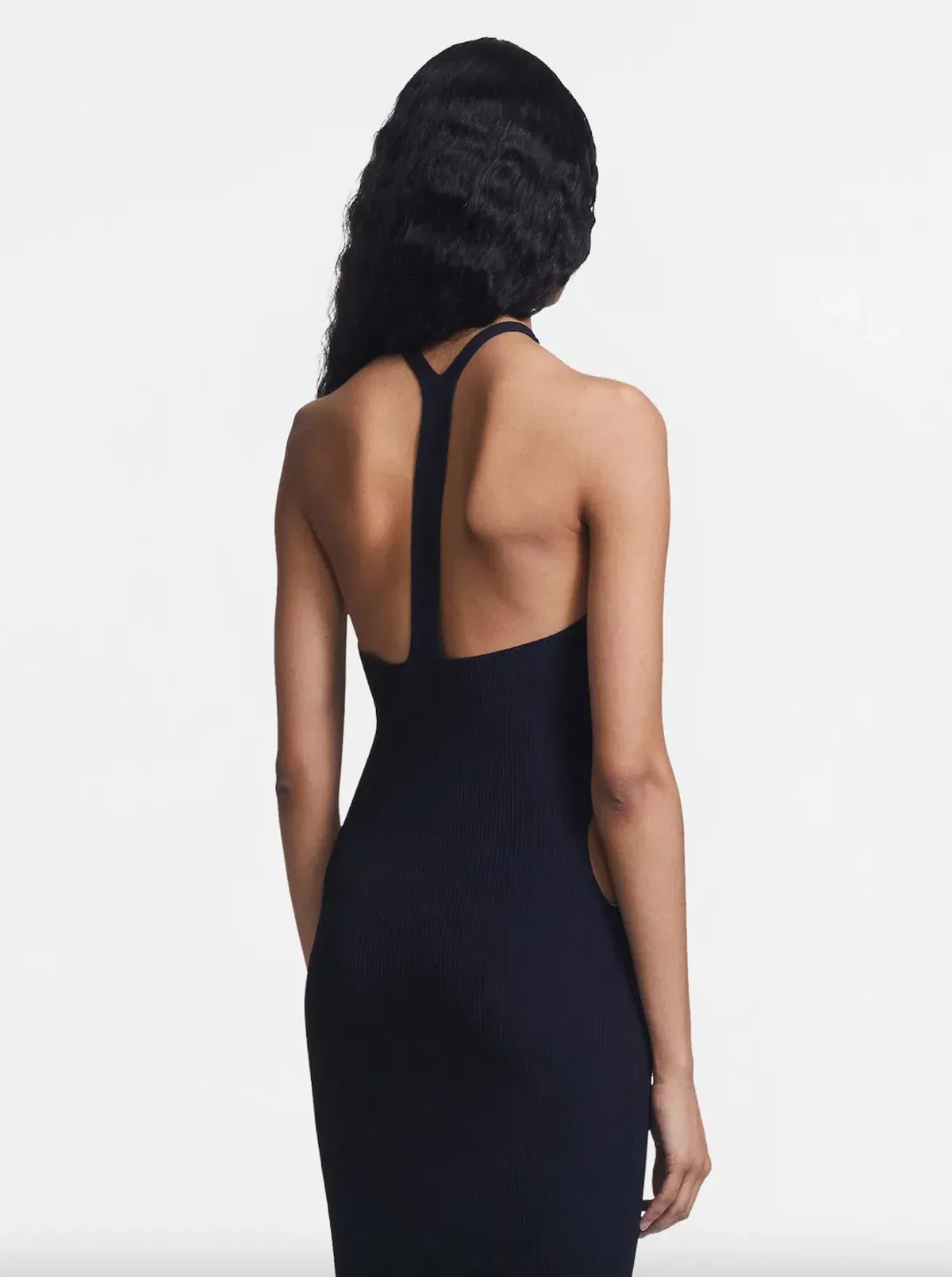 Dion Lee Lustrate Fork Dress Black Size S/ Au 8 - Image 4