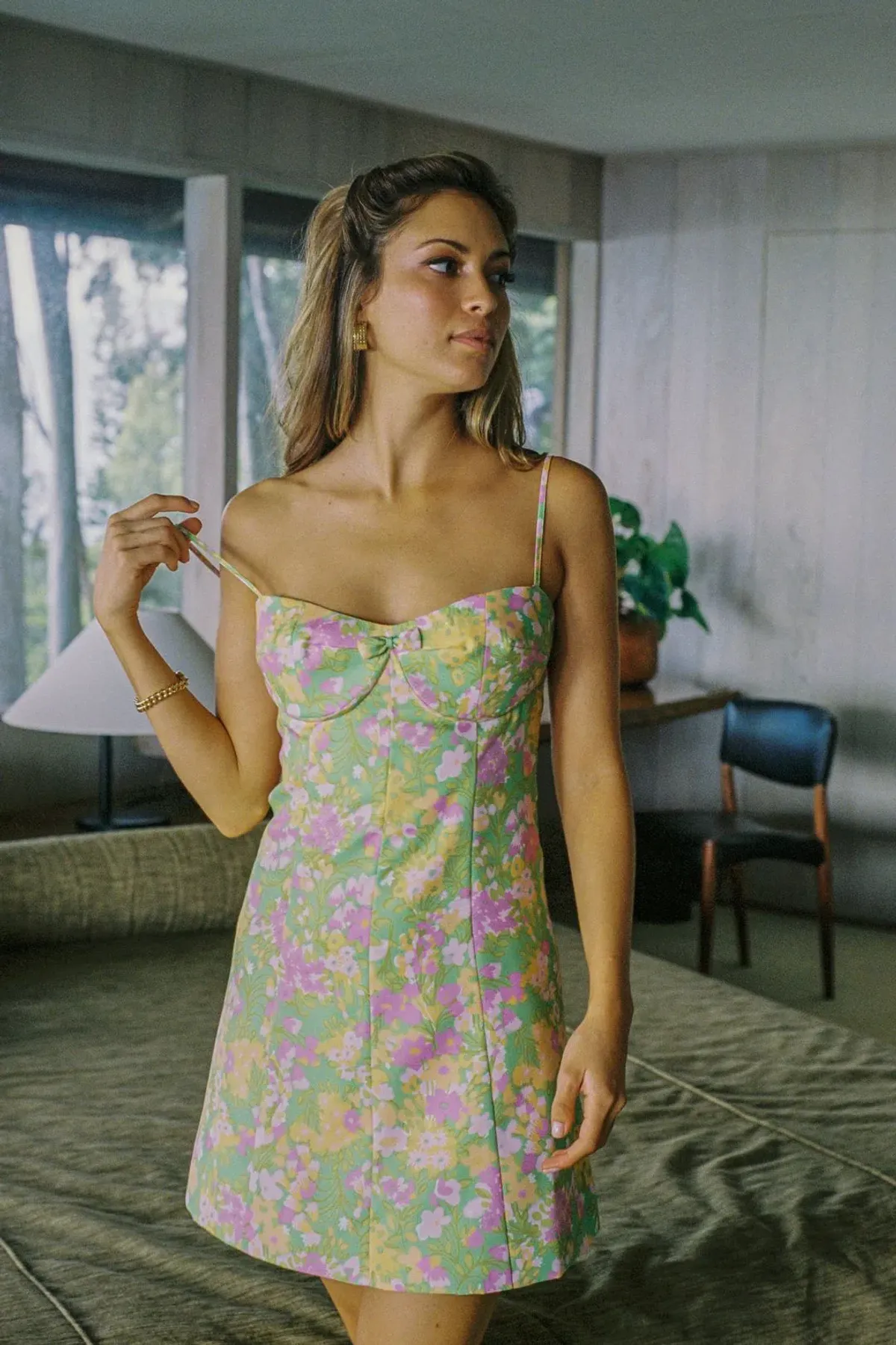 With Jean Dolce Dress in Honey Suckle Print Size 8 - Image 2