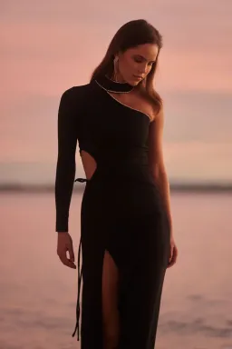 Sonya Moda Yarra Embellished Gown Black Size 8 for rent on The Volte - image 3