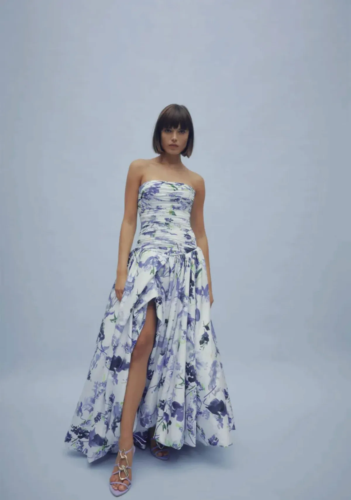 Aje Violette Bubble Hem Maxi Dress Print Size 10 - Image 4