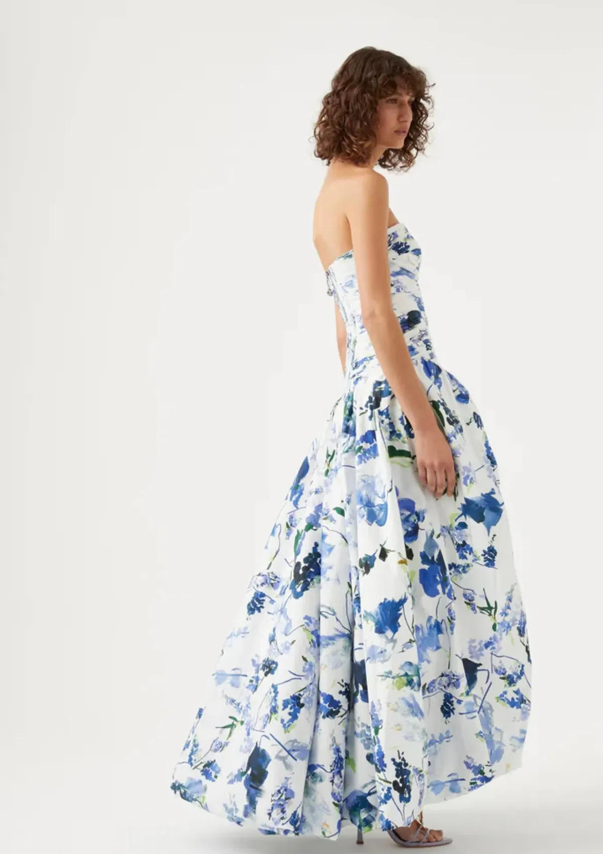 Aje Violette Bubble Hem Maxi Dress Print Size 10 - Image 5