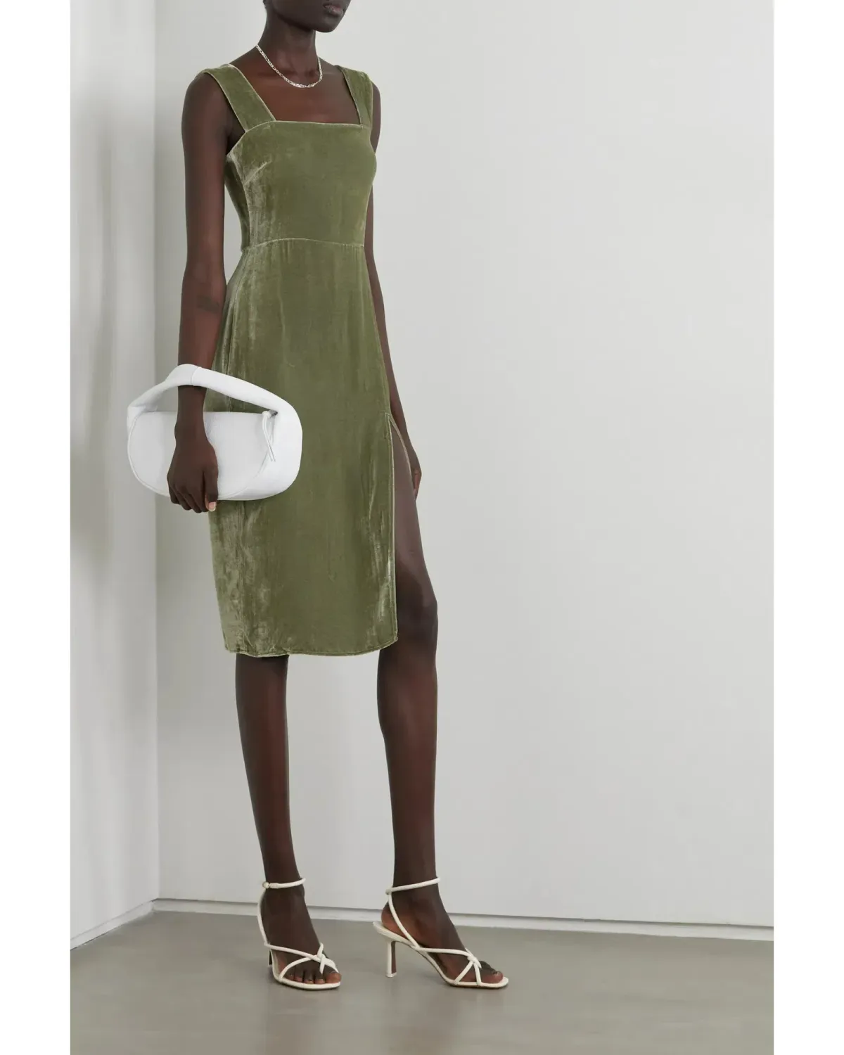 Reformation Velvet Midi Dress Artichoke Size AU 4 - Image 1