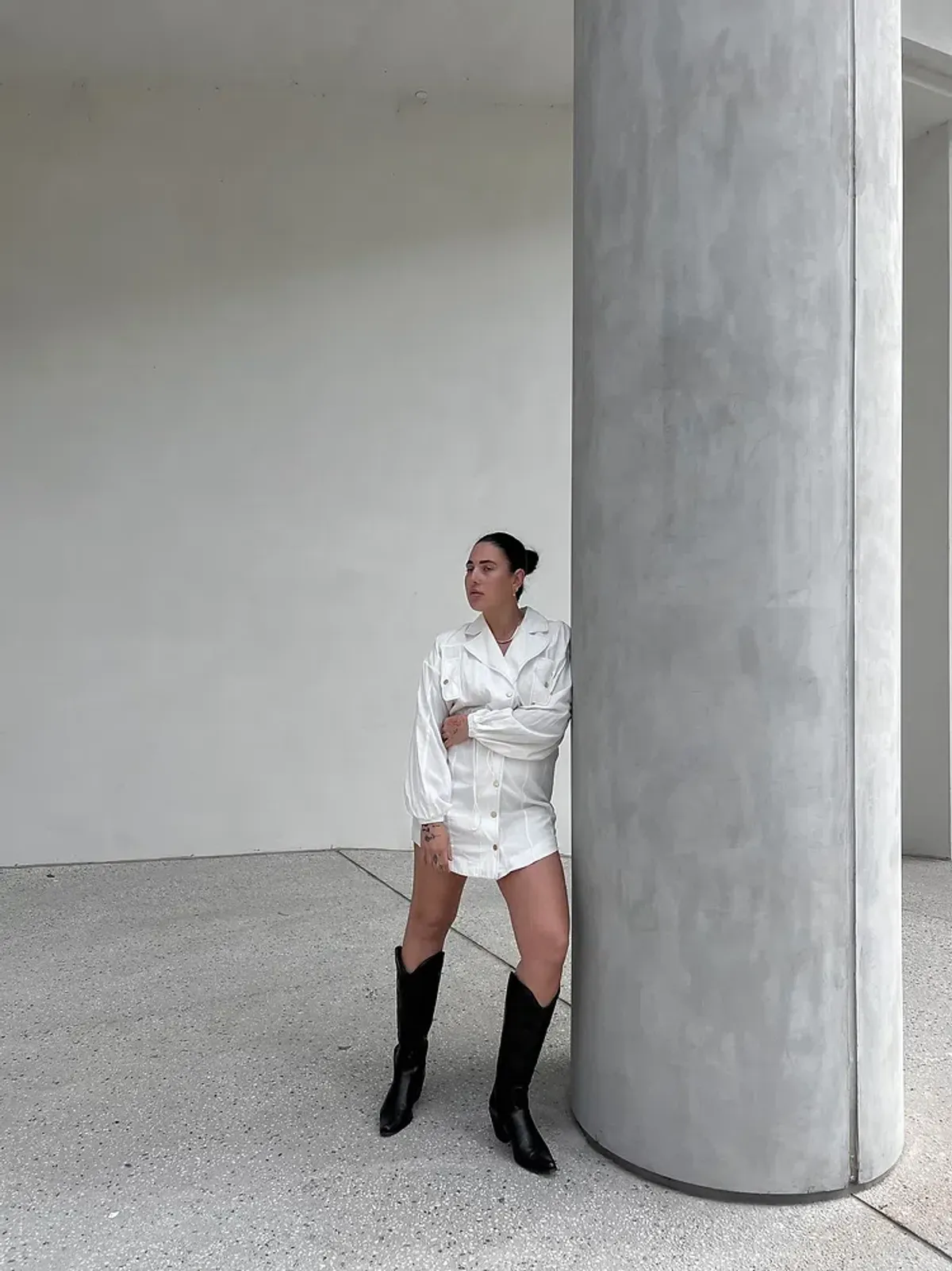 Aje Prima Trench Dress White Size 6 - Image 2