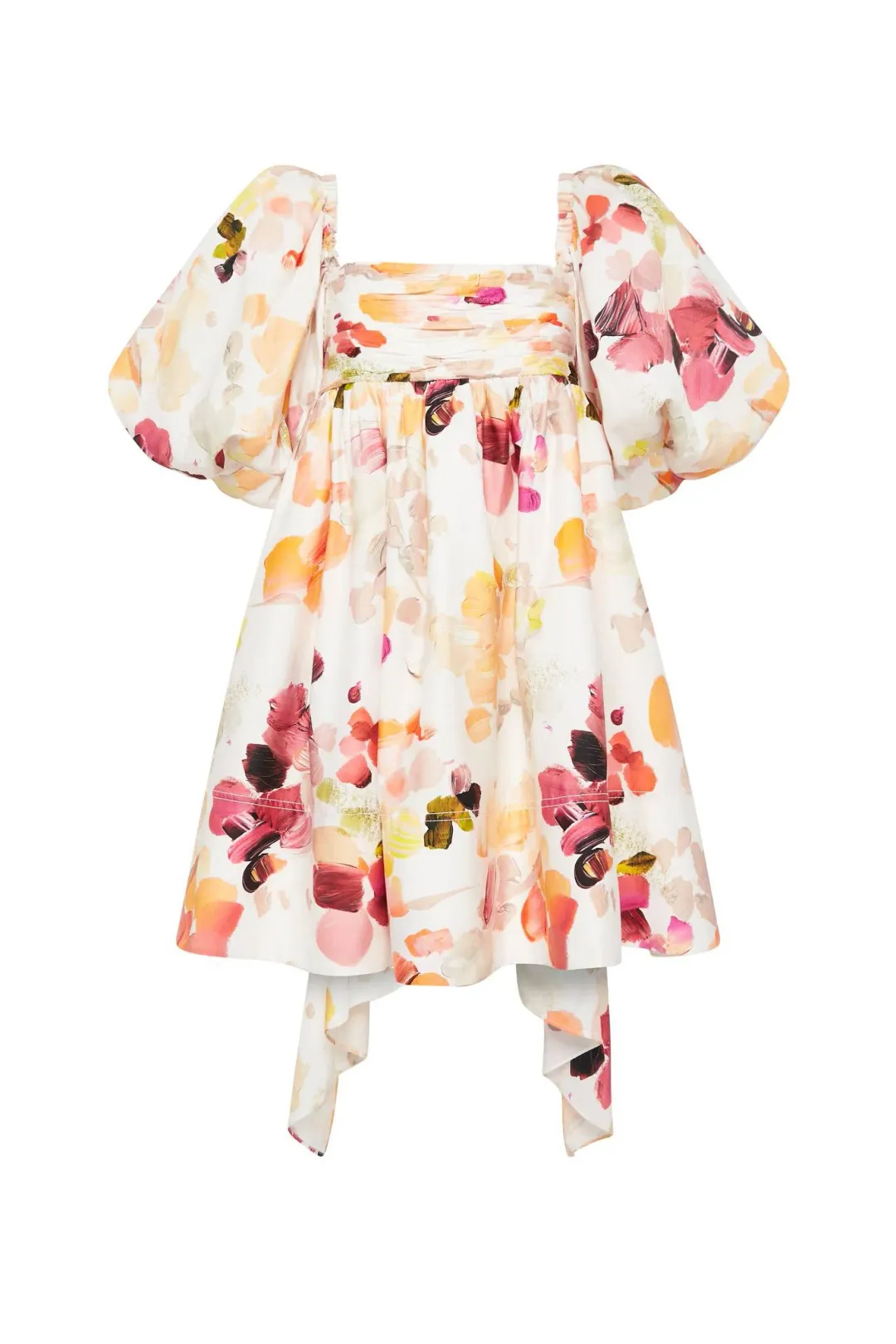 Aje Dassia Puff Sleeve Mini Dress Print Size 6 for rent on The Volte - main image