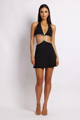 Meshki Nicha Mini Dress Black Size XS/ Au 6 for rent on The Volte - image 1