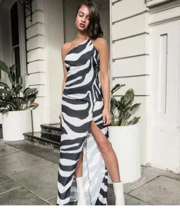 Derma Department Arielle Maxi Dress Zebra Print Size 10 for rent on The Volte - image 6