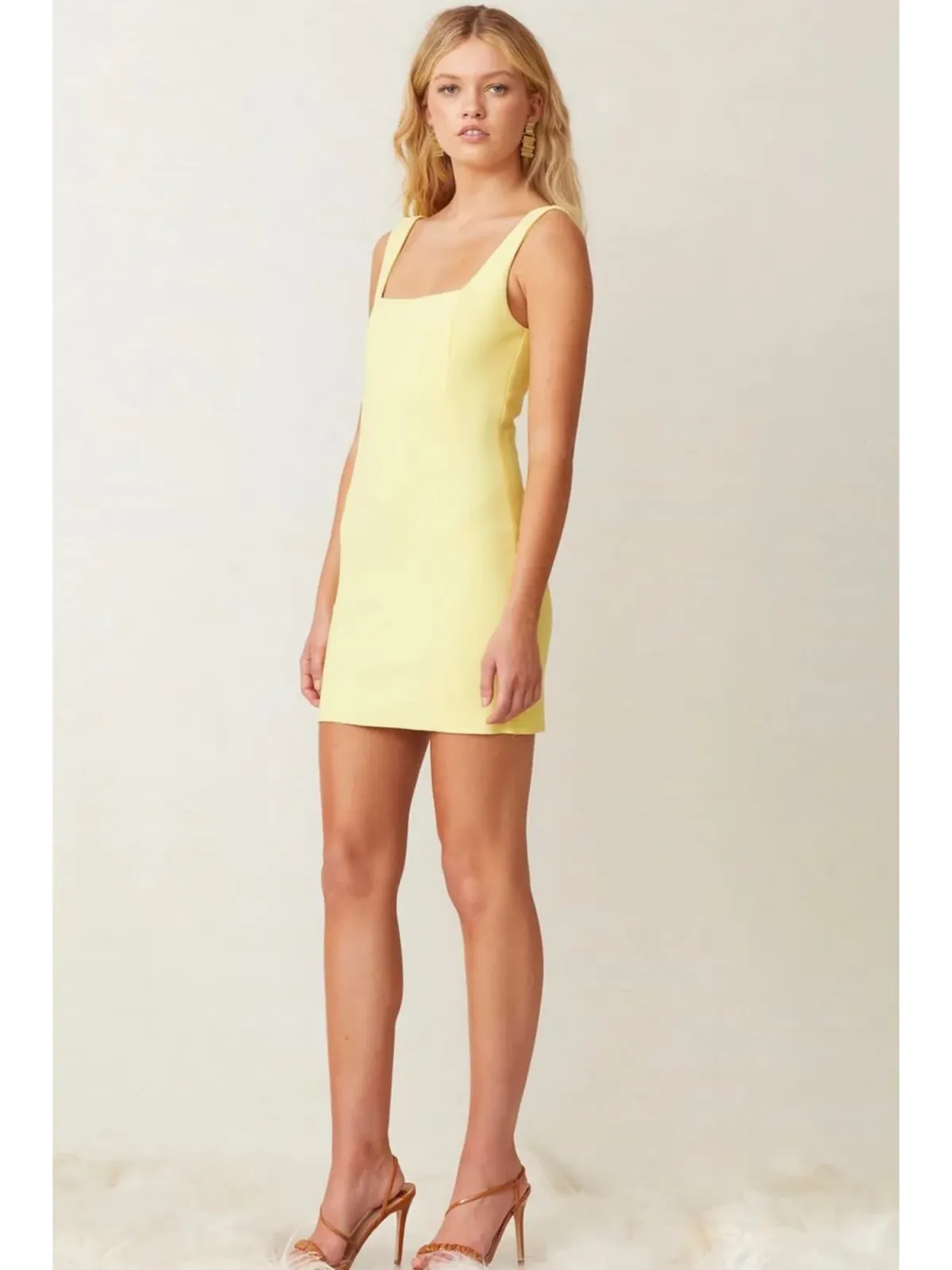 Bec & Bridge Gemma Mini Dress Banana Size AU 6 - Image 2