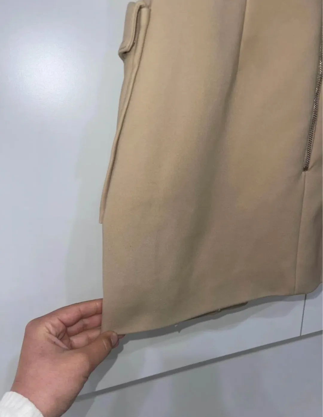 Dion Lee Pocket Bustier Dress Tan Size 6 for rent on The Volte - main image