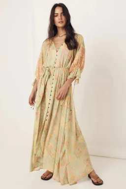 Spell & The Gypsy Butterfly Gown Print Size 8 for rent on The Volte - image 1